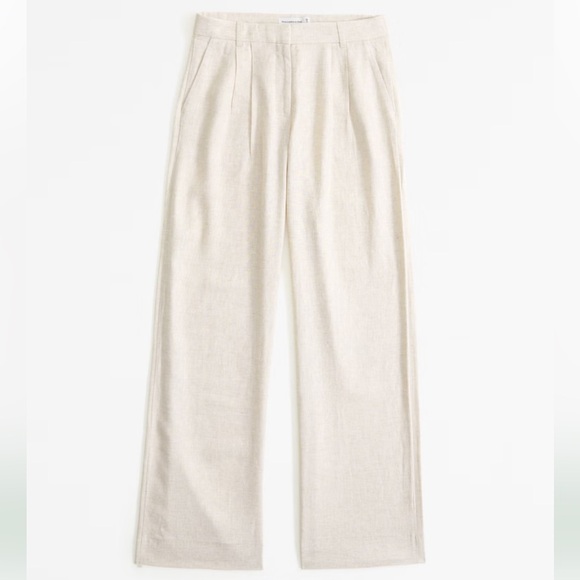 Abercrombie & Fitch Pants - A&F Sloane Tailored Linen-Blend Pant